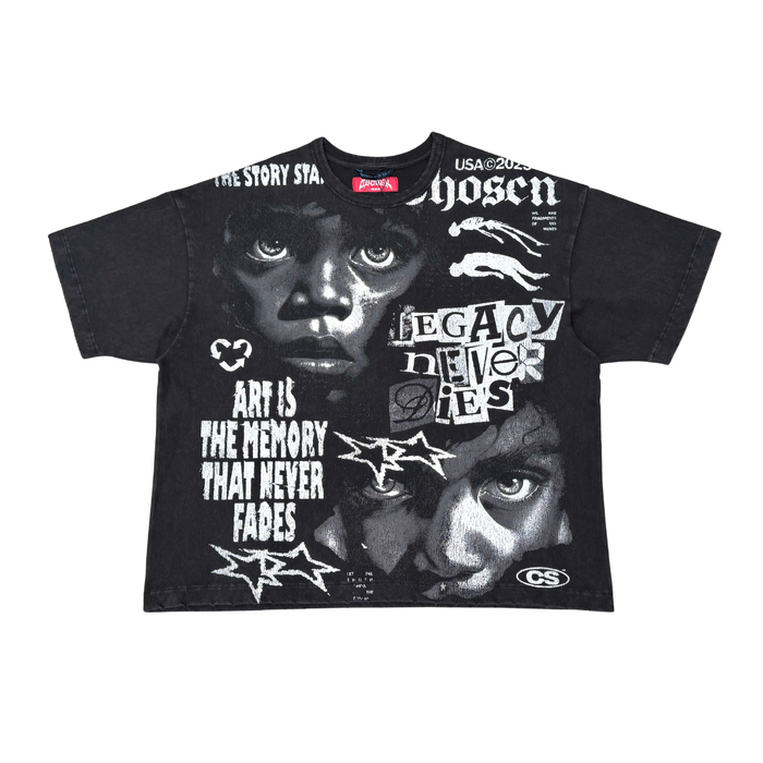 CHOSEN - OVERSIZE T-SHIRT - CS6270 - BLACK
