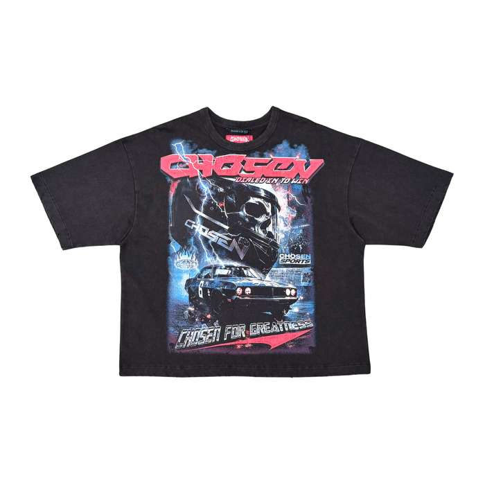 CHOSEN "DRIVER" OVERSIZE T-SHIRT - CS6141 - BLACK