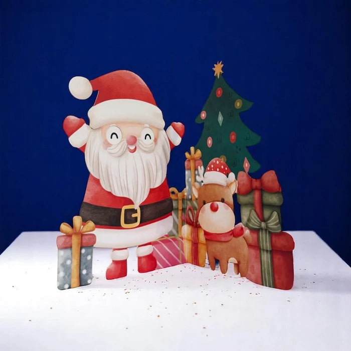 Alljoy Design - Christmas Card - Santa - Interior