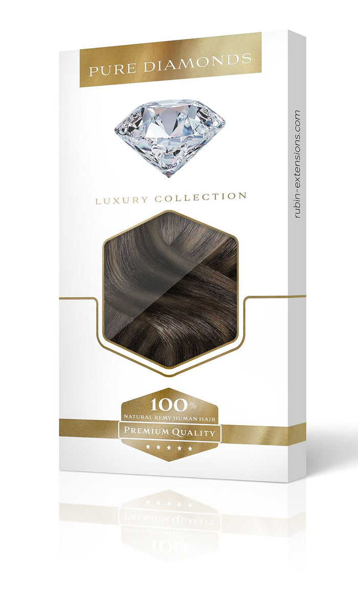 Clip-In Extensions Natural Golden Brown | Diamond Line | Rubin Extensions
