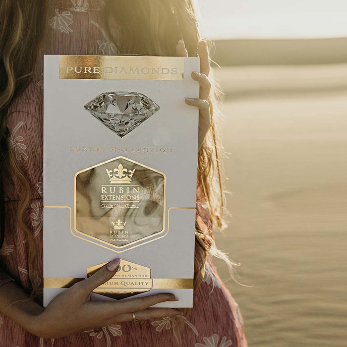 Clip-In Extensions Diamond Line Black & Natural Golden Brown | Rubin