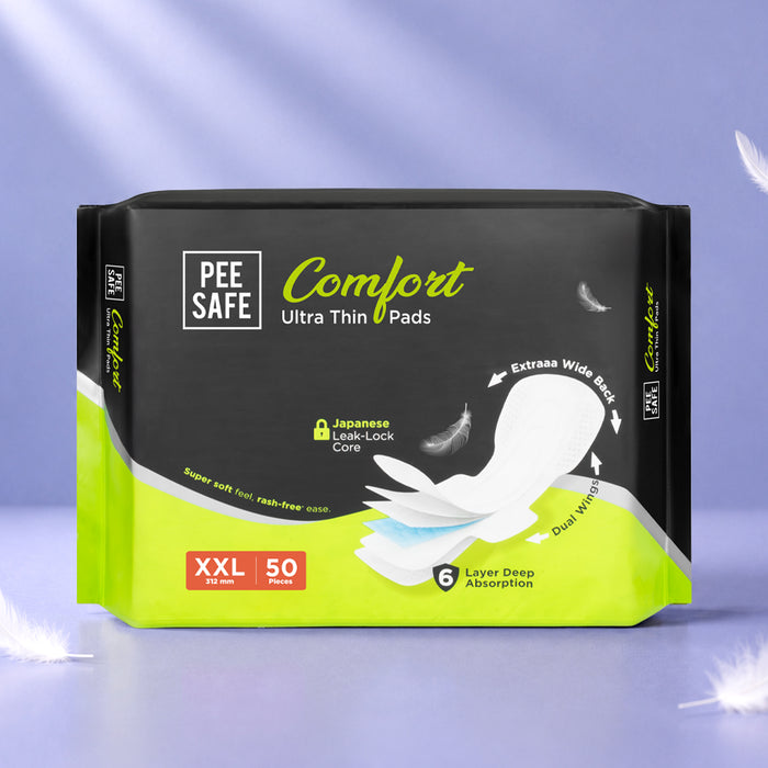 Pee Safe Comfort Ultra Thin Pads XXL (50 Pads)