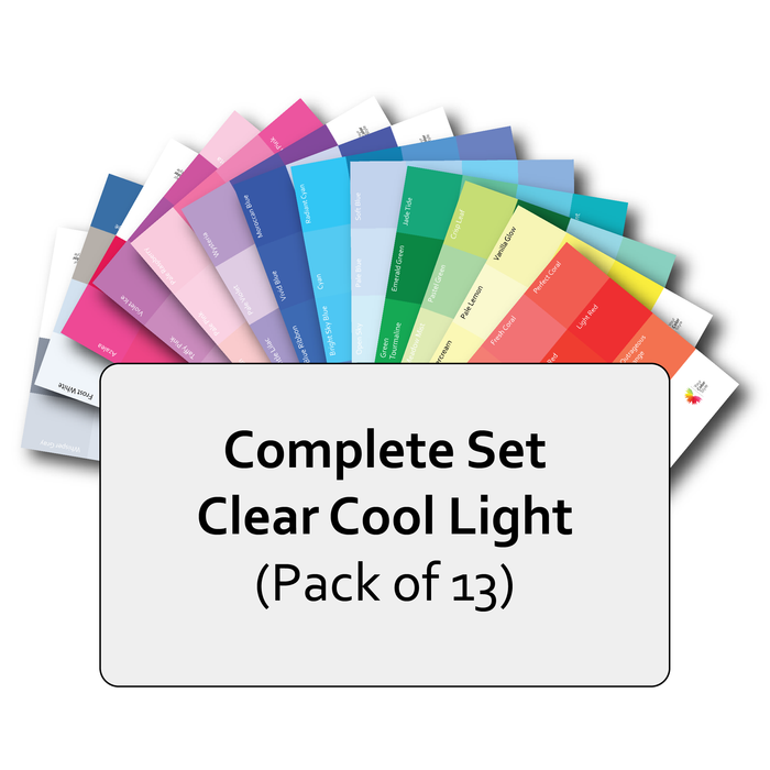 Complete Set of Clear Cool Light Postcard Prints