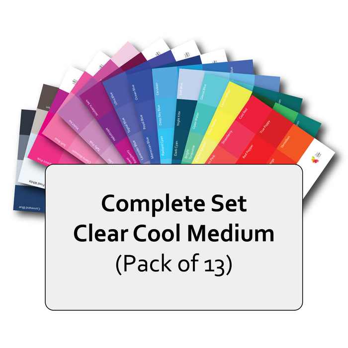 Complete Set of Clear Cool Medium Postcard Prints