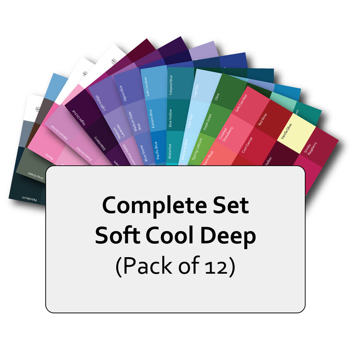 Complete Set of Soft Cool Deep Postcard Prints