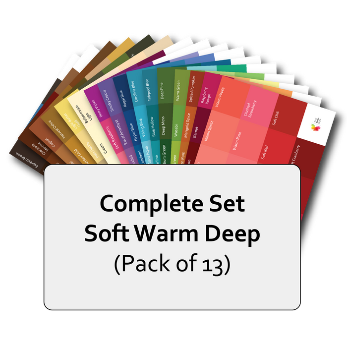 Complete Set of Soft Warm Deep Postcard Prints
