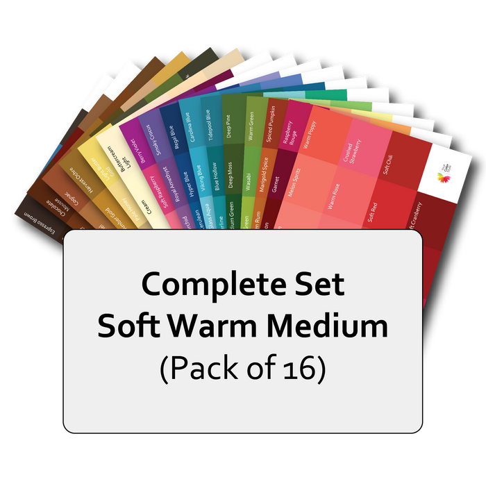 Complete Set of Soft Warm Medium Postcard Prints