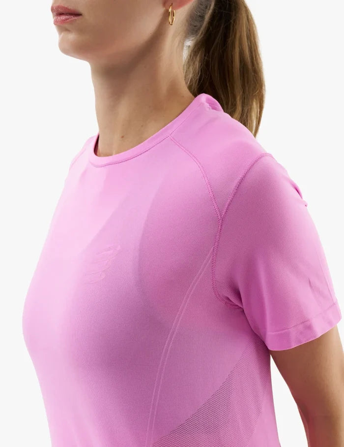 COMPRESSPORT PERFORMANCE TSHIRT CYCLAMEN MUJER