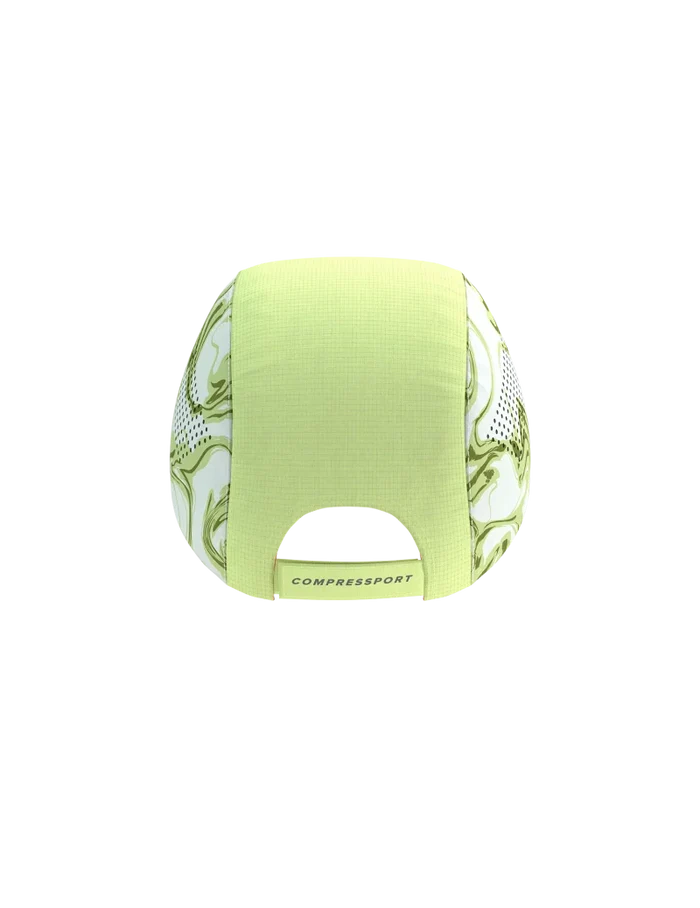 COMPRESSPORT PRO RACING VISOR CAP GREEN CAMO FLUO