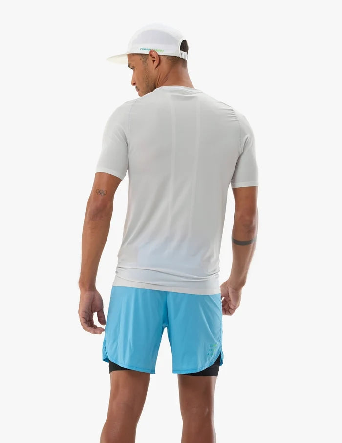 COMPRESSPORT TRAIL RACING T SHIRT GRAY VIOLET HOMBRE
