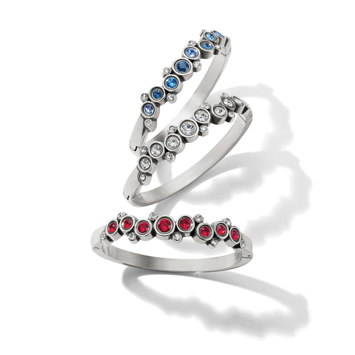 Constella Hinged Bangle / Silver-Blues