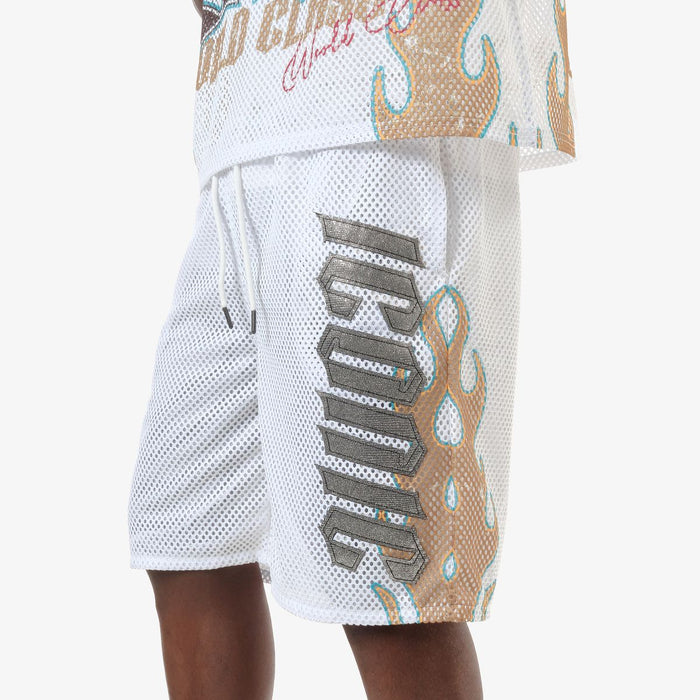 COPPER RIVET - MESH SHORT - 611505 - WHITE