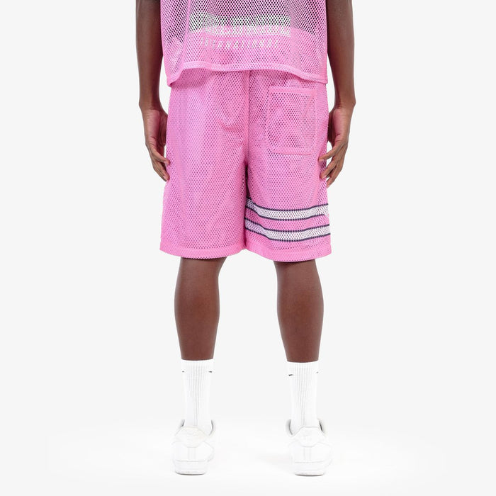 COPPER RIVET - MESH SHORT - 611508 - PINK
