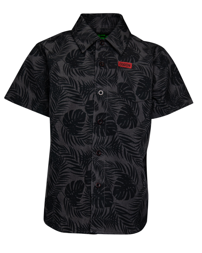 Corcavado Youth Short Sleeve Party Shirt - Grey