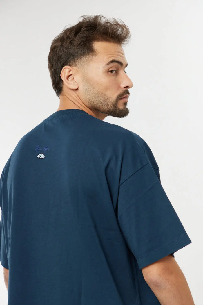 Cotton T-Shirt - Blue Navy TFU-TFU shop