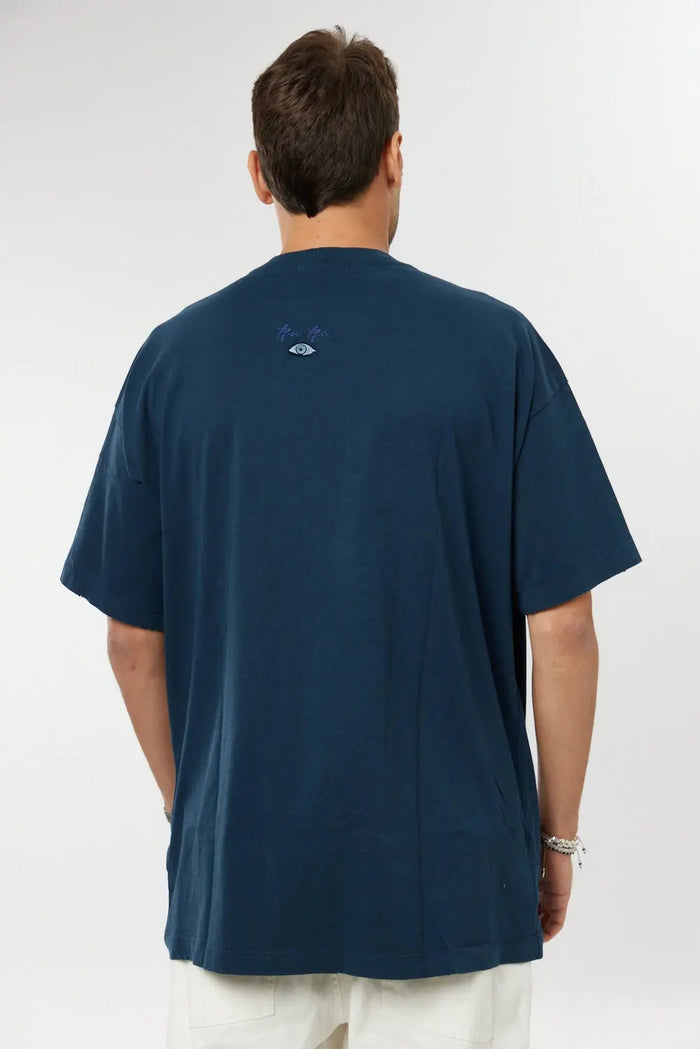 Cotton T-Shirt - Blue Navy TFU-TFU shop