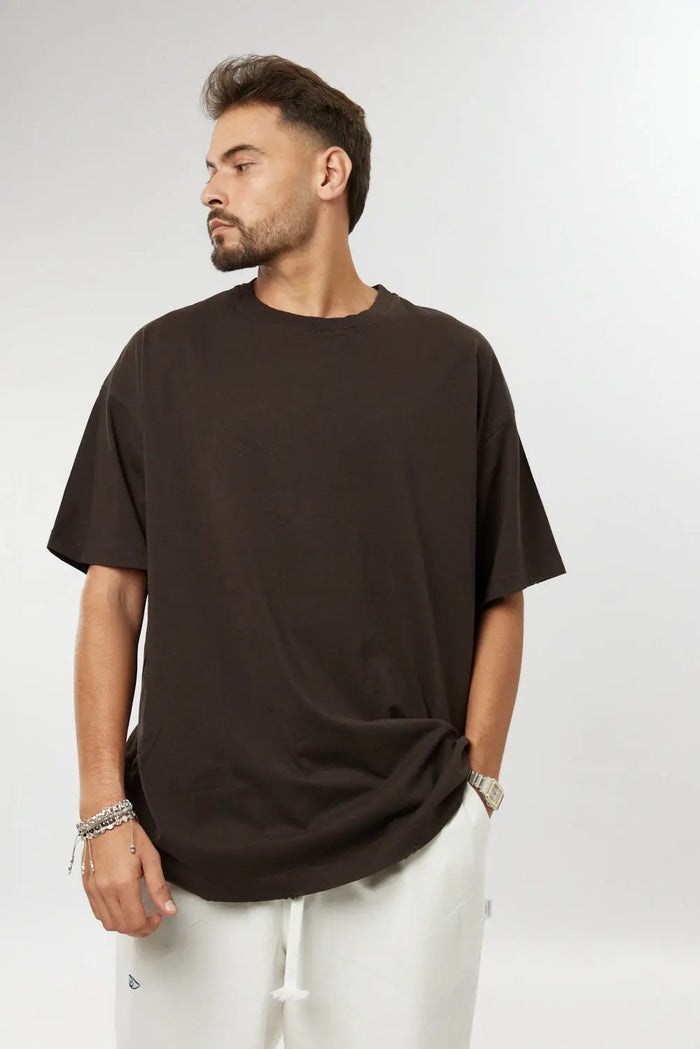 Cotton T-Shirt - Brown TFU-TFU shop