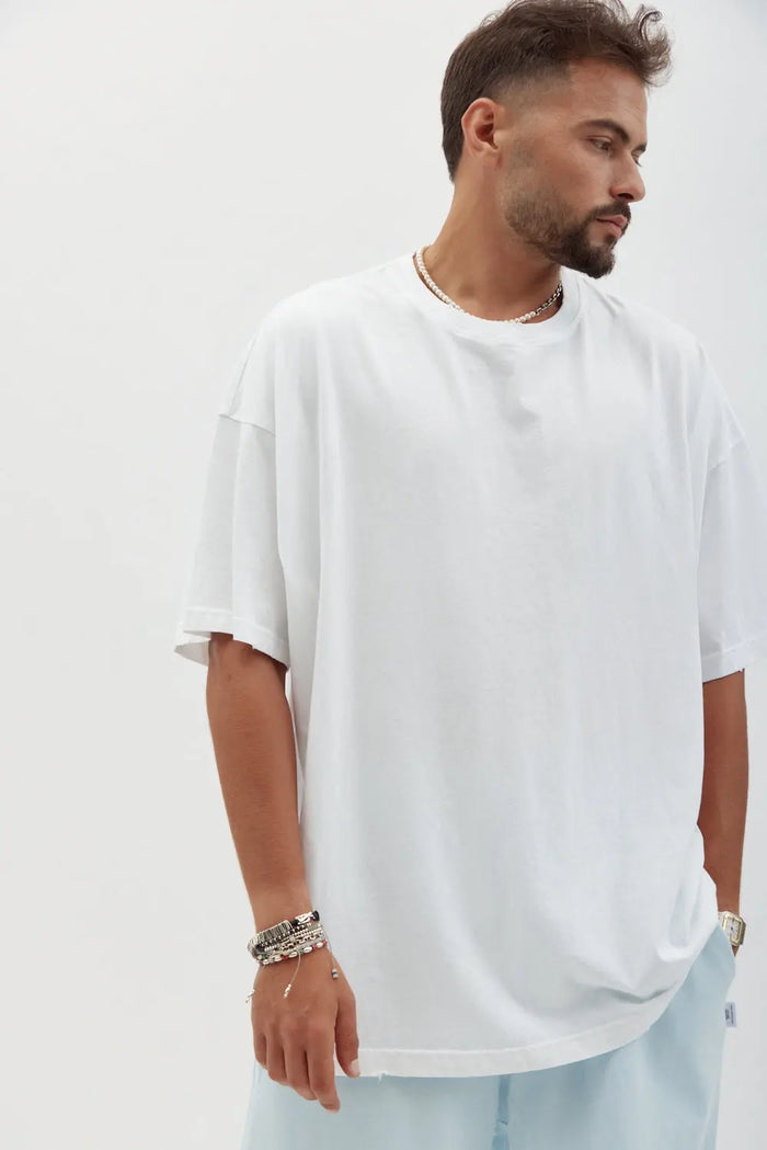 Cotton T-Shirt - White TFU-TFU shop