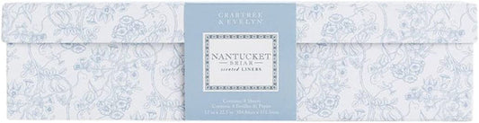 Crabtree & Evelyn Paper Drawer Liner Nantucket Briar 12 inch x 22.5 inch 8 Sheets