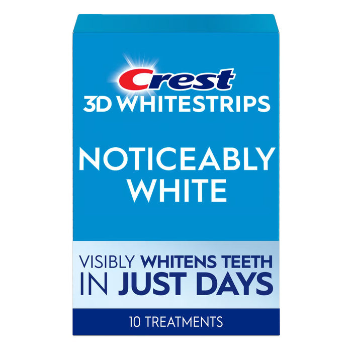 Crest 3DWhitestrips Noticeably White Teeth Whitening Strips - 10 Treatments