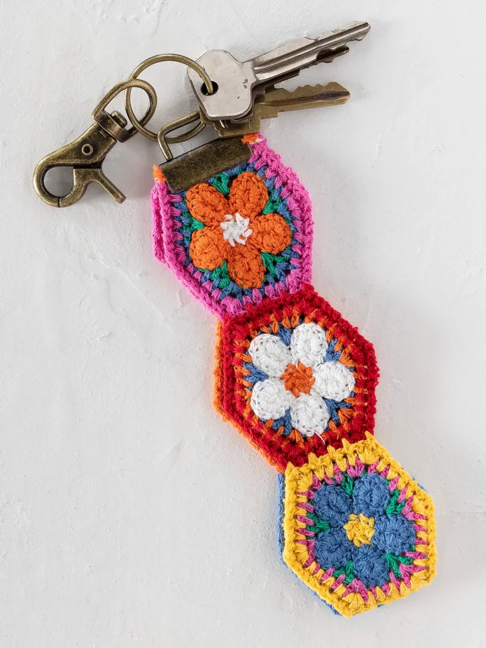 Crochet Key Fob - Orange-view 2
