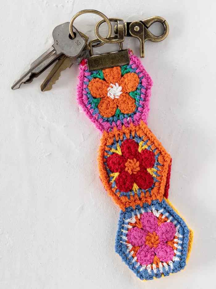 Crochet Key Fob - Orange-view 3