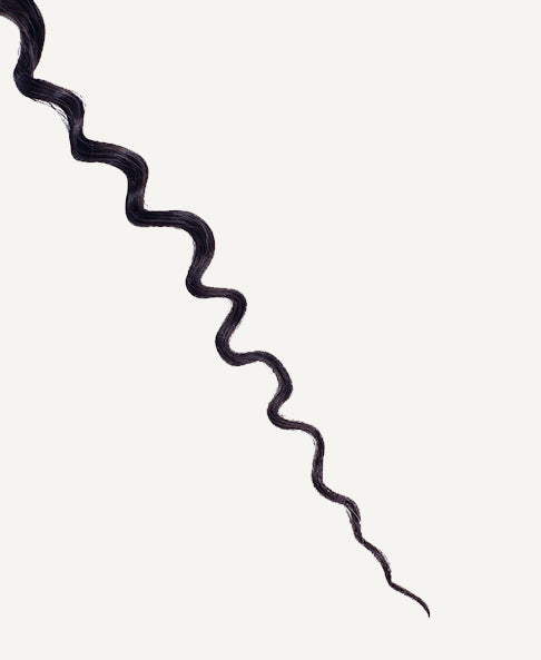 curly ponytail - jet black.