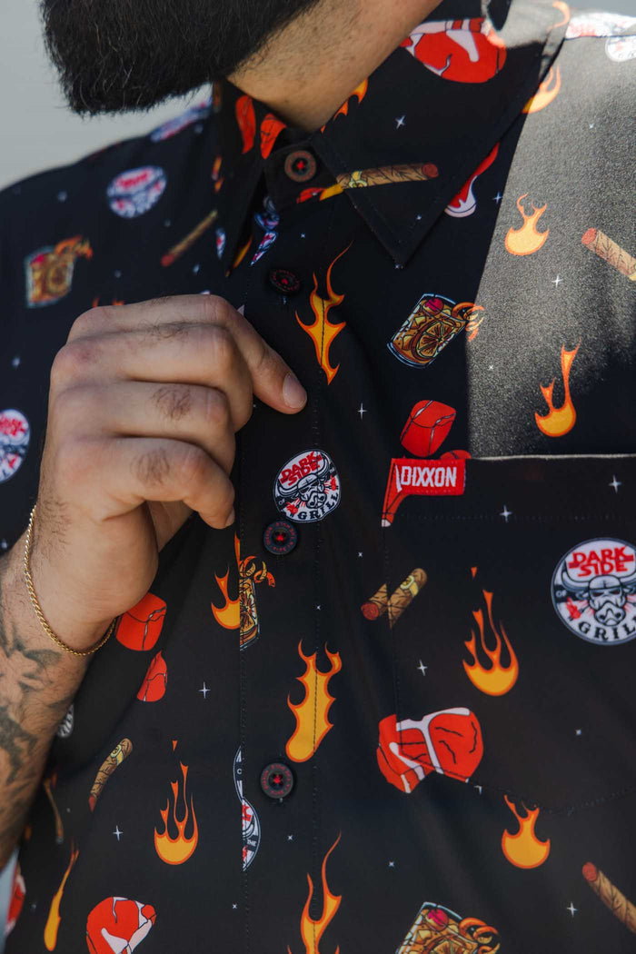 Dark Side of the Grill Short Sleeve Party Shirt