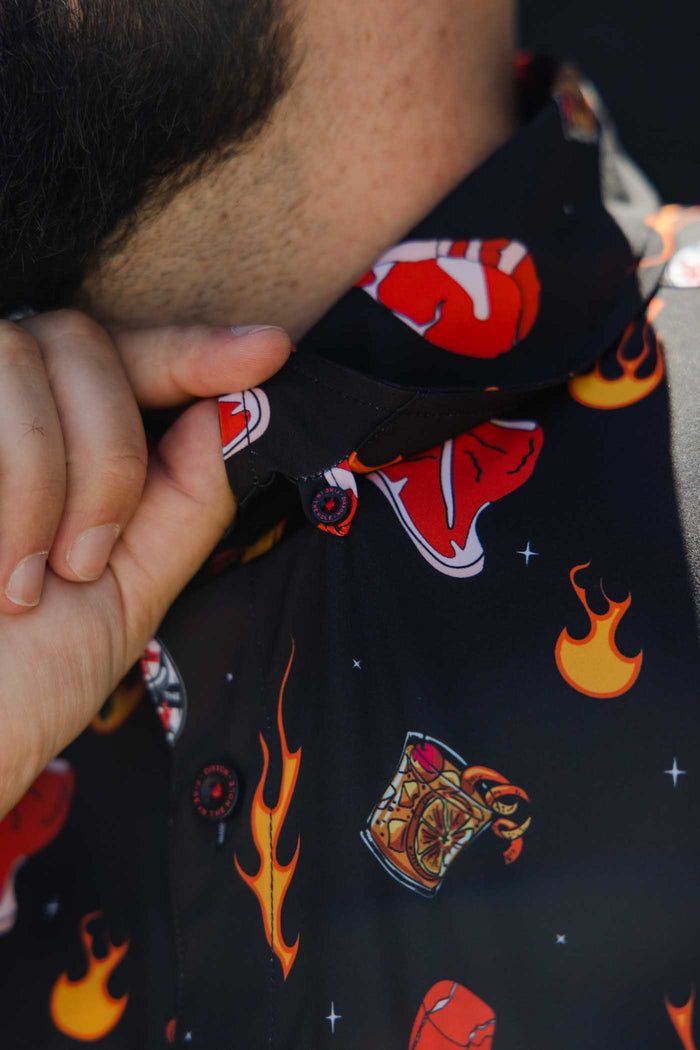 Dark Side of the Grill Short Sleeve Party Shirt