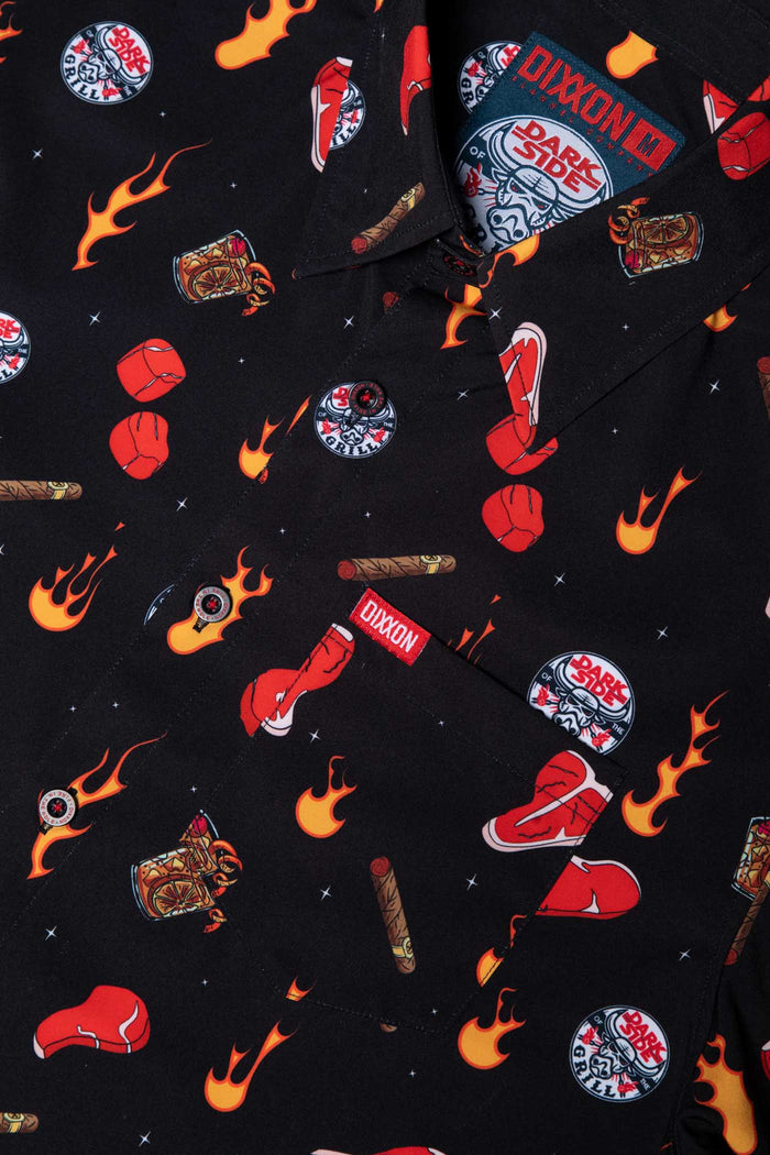 Dark Side of the Grill Women's Short Sleeve Party Shirt