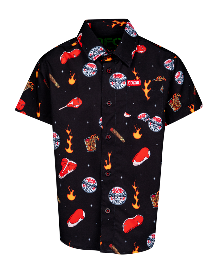 Dark Side of the Grill Youth Short Sleeve Party Shirt