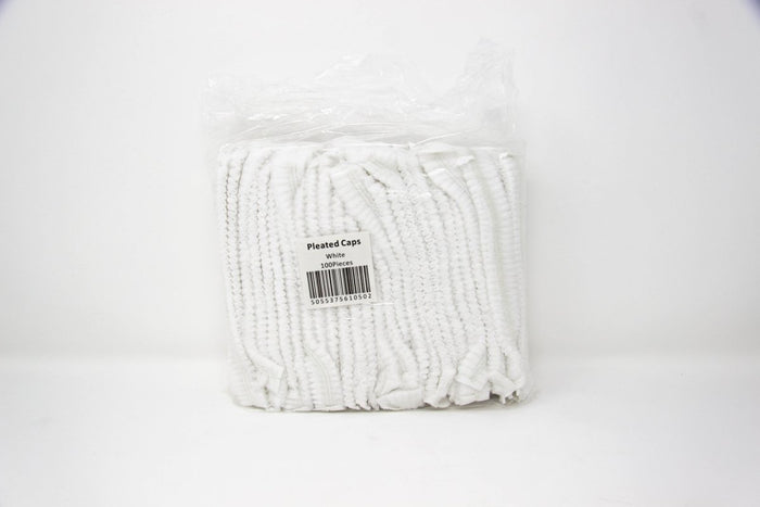 Disposable Pleated Caps 100 Pieces - Franklins