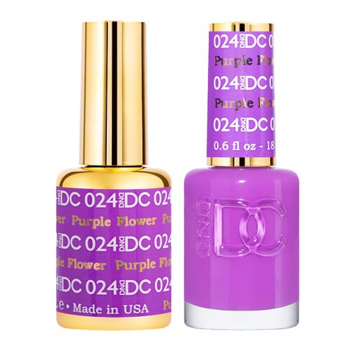DND DC Gel Nail Polish Duo 024 - Purple Flower