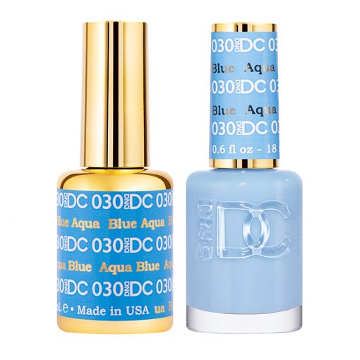 DND DC Gel Nail Polish Duo 030 - Aqua Blue