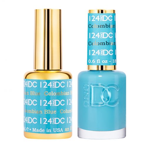 DND DC Gel Nail Polish Duo  124 - Columbian Blue