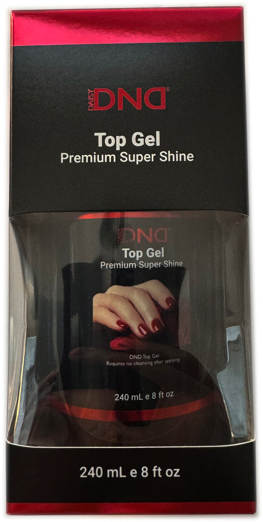 DND Premium Super Shine No Cleanse Top Coat refill 16oz