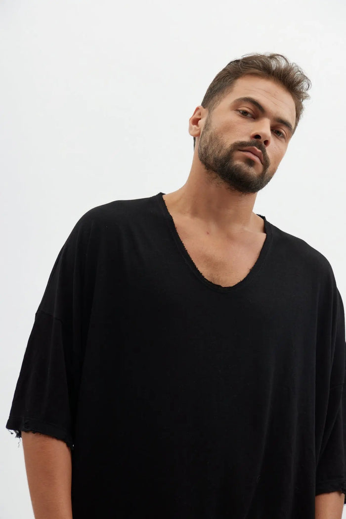 Dor Oversized Shirt - Black TFU-TFU shop