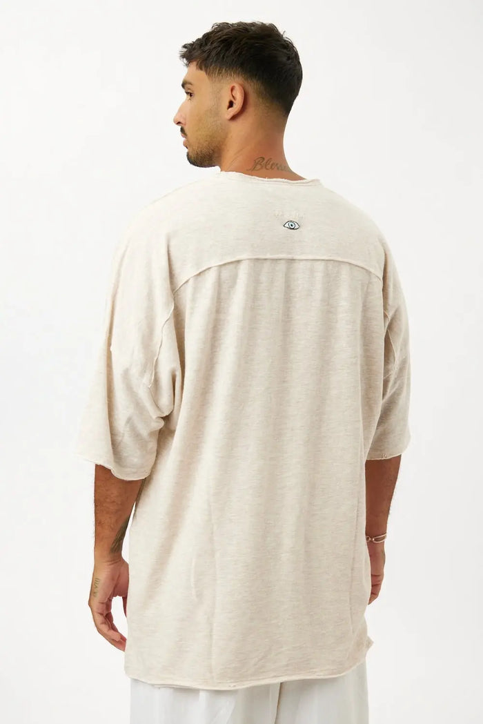 Dor Oversized Shirt - Melange Stone