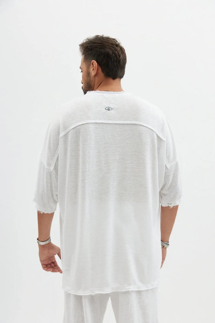 Dor Oversized Shirt - White TFU-TFU shop