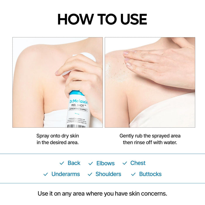 Dr.MELAXIN TX Exfoliating & Tone Peel Shot Smoothing Duo - DOKAN