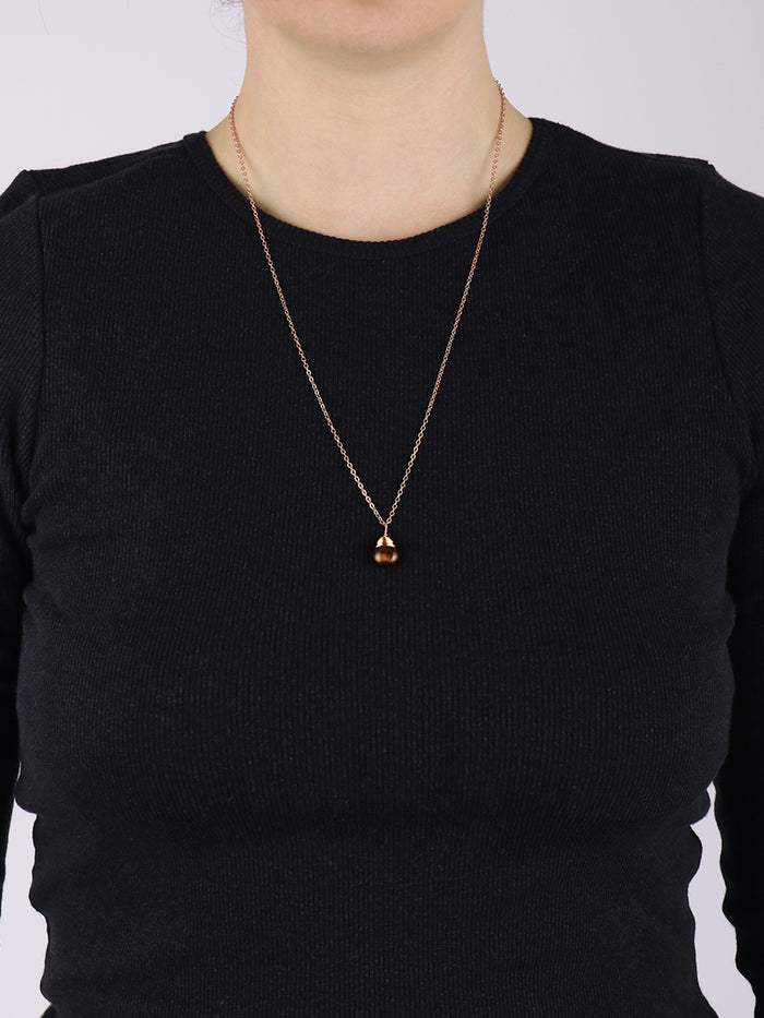 Drop Shape Gem Pendant | Tigers Eye-Image 2
