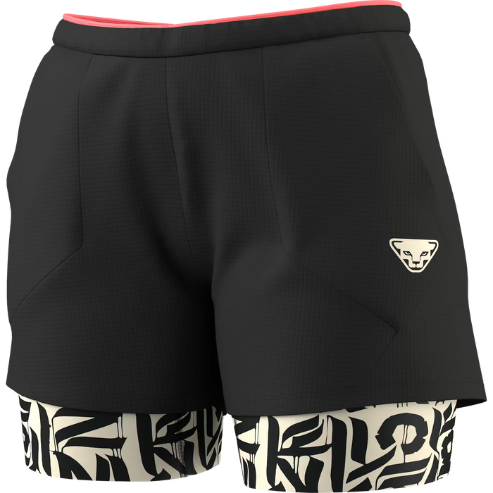 DYNAFIT TRAIL SHORT 2 IN 1  BLACK OUT MUJER
