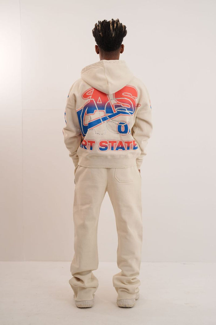 ELITE STATE PREMIUM HEAVY GSM FLEECE SET - 1098SET - CREAM