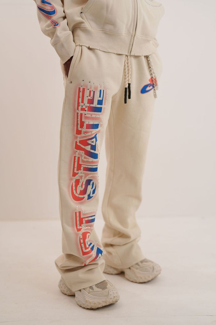 ELITE STATE PREMIUM HEAVY GSM FLEECE SET - 1098SET - CREAM