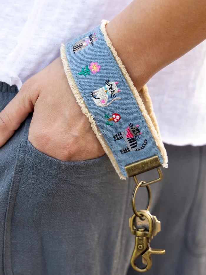 Embroidered Key Chain - Cats-view 2