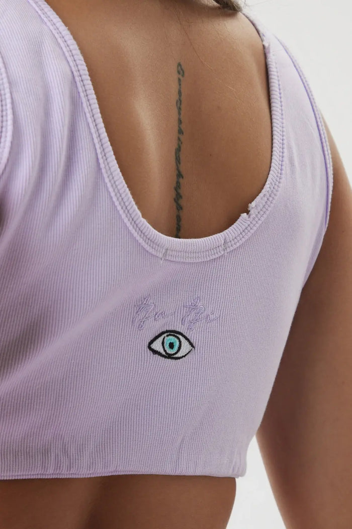 Essential Crop Top -  Purple TFU-TFU shop
