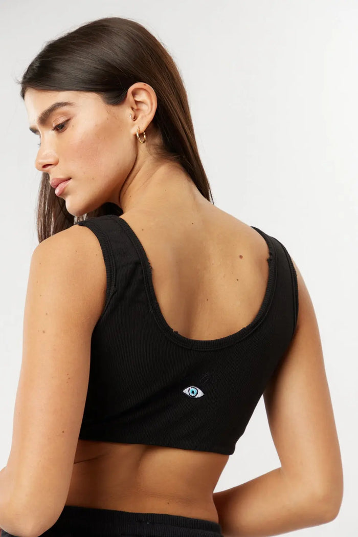 Essential Crop Top - Black TFU-TFU shop