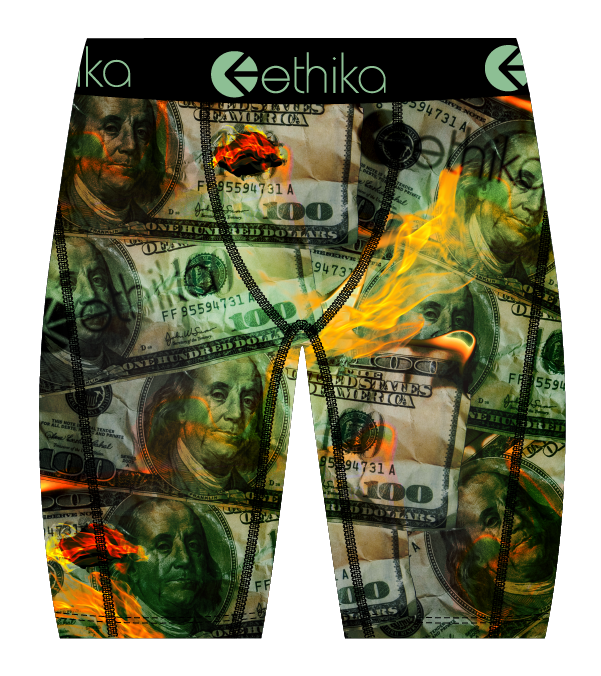 ETHIKA BOXER BRIEFS "LUXE INFERNO" - MSUAAF2605 - GREEN
