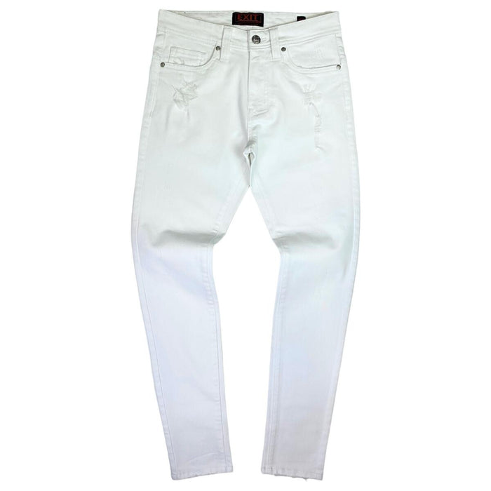 EXIT DENIM JEANS SET - EX-6654SET- WHITE