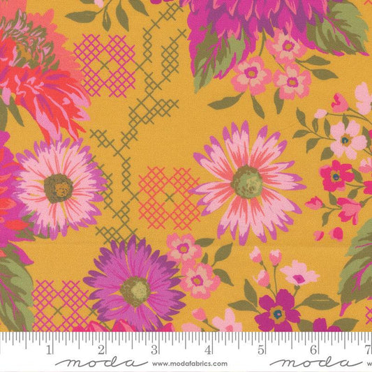 F2453 - Parlor Happy Blooms Dijon